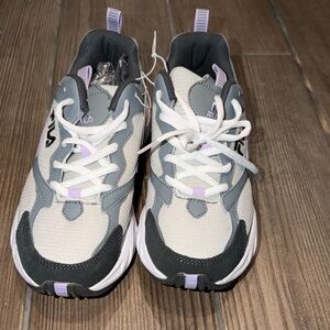 Fila Gray and Lavender Sneakers. NEW SIZE 6.5